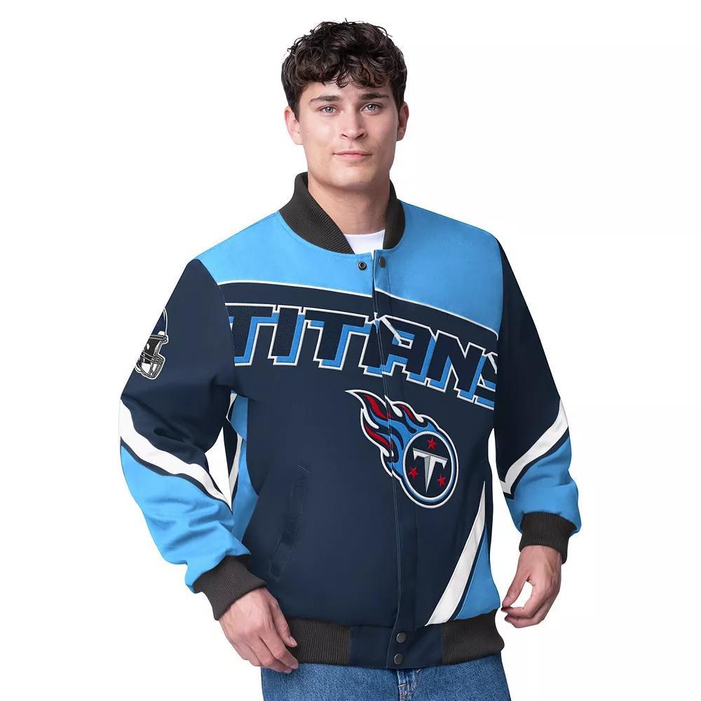 Men's G-III Extreme  Navy Tennessee Titans Maximum Racing Full-Zip Jacket, Size: XL, Blue Product Image