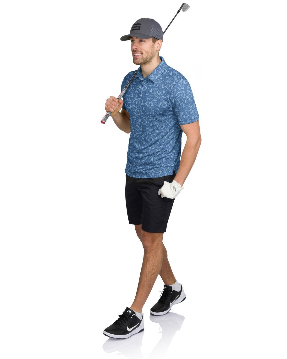 Three Sixty Six Men’s Print Golf Polos Product Image