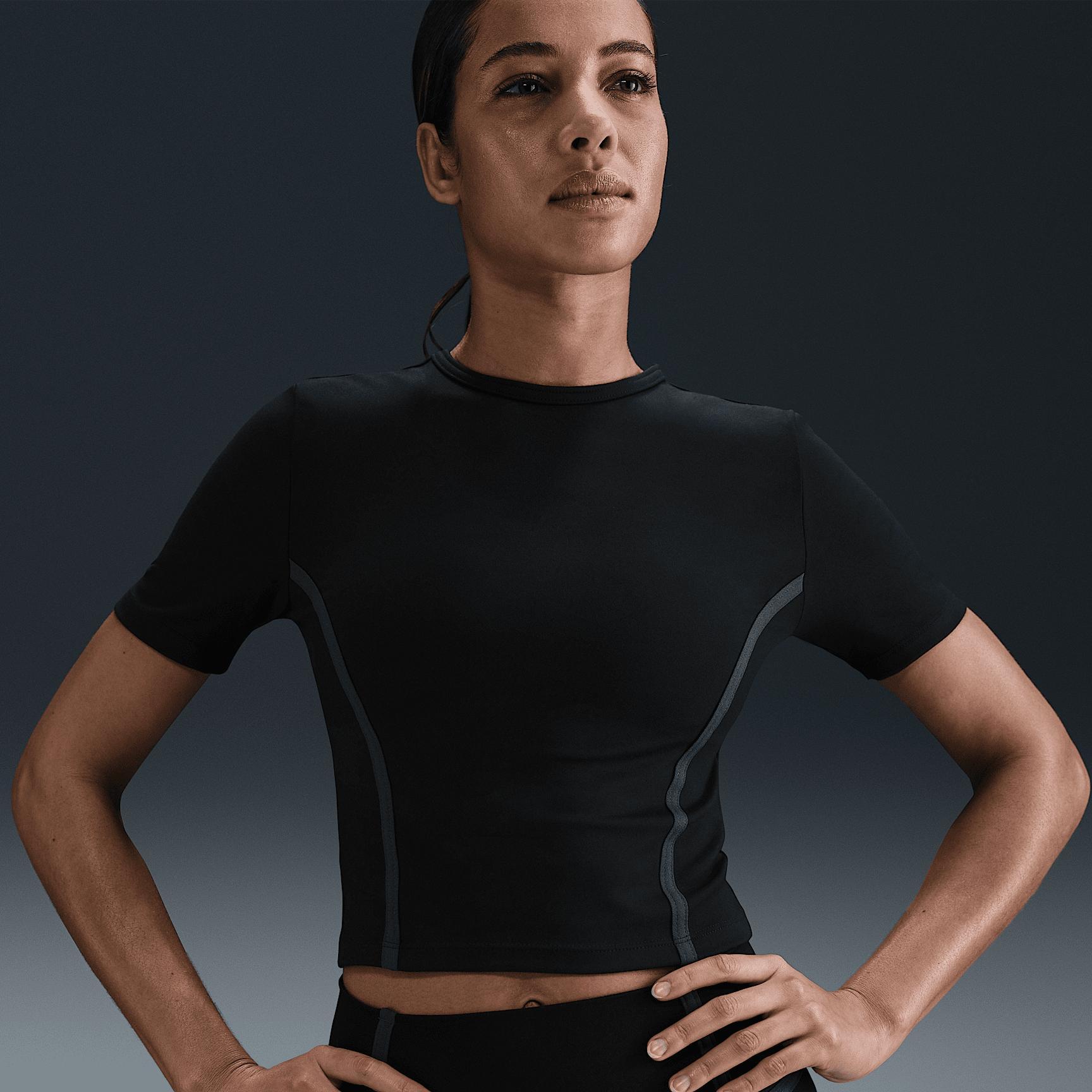 Nike Womens One Dri-FIT Short-Sleeve Fitted T-Shirt Product Image