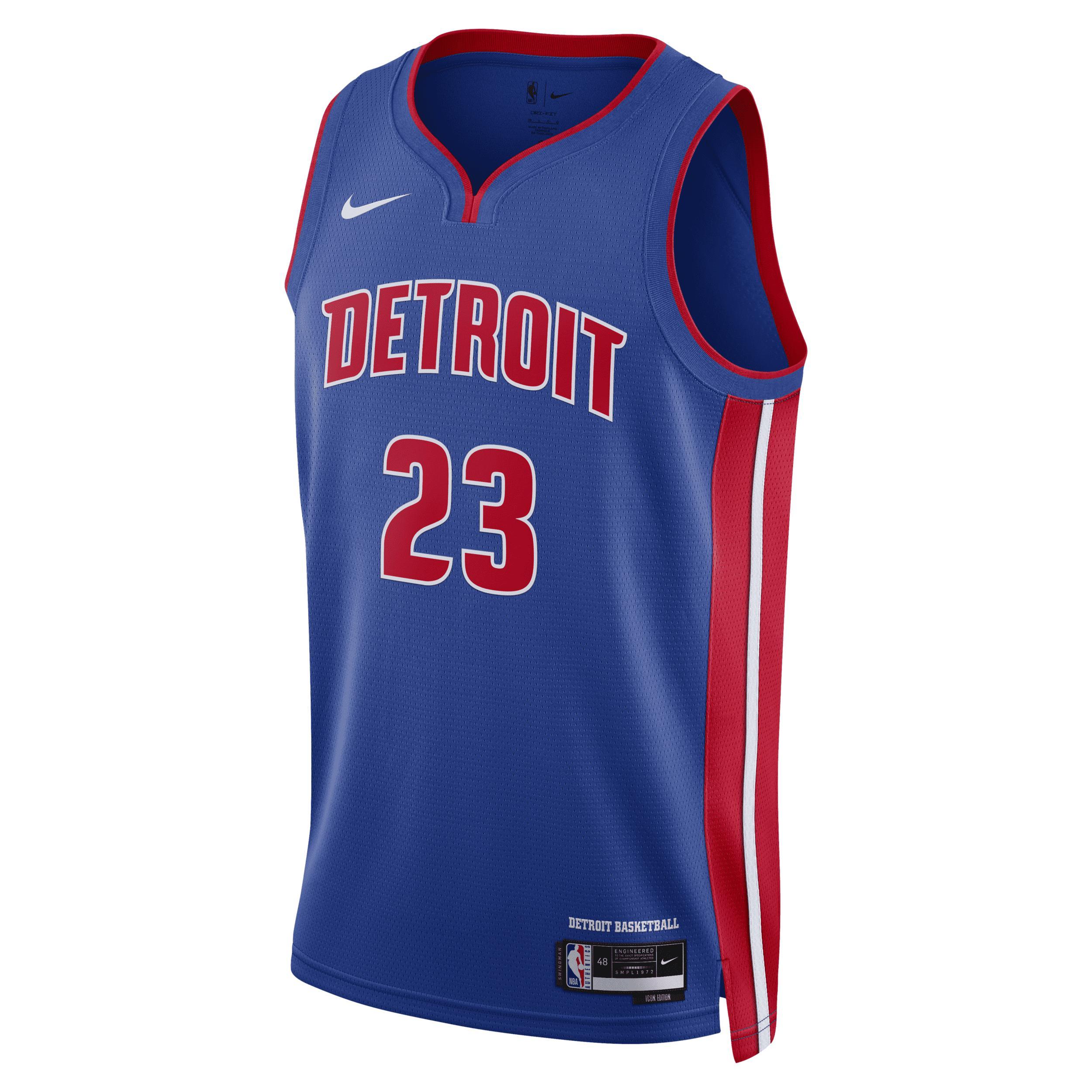 Unisex Nike Jaden Ivey Blue Detroit Pistons 2022 NBA Draft First Round Pick Swingman Jersey - Icon Edition, Adult Unisex, Size: Large, Pis Blue Product Image