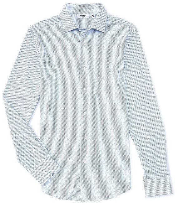 Murano Collezione Canclini Slim-Fit Dash Stripe Long-Sleeve Techno Woven Shirt Product Image