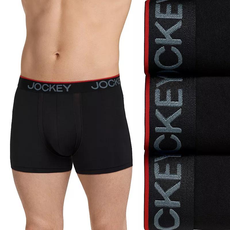 Men's Jockey® 3-pack Chafe Proof Pouch Microfiber Trunk, Size: Small, Blue Team Product Image