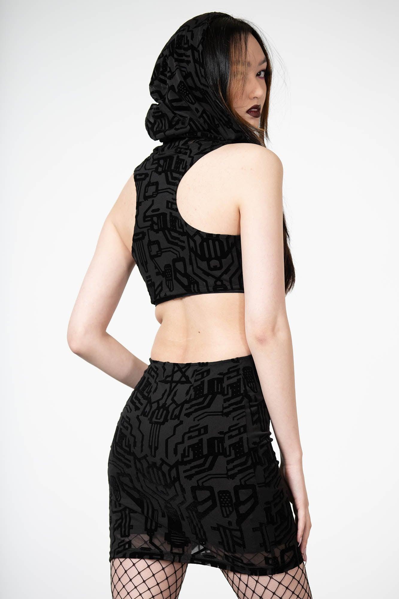 Ultravox Mesh Hooded Dress - Resurrect Female Product Image