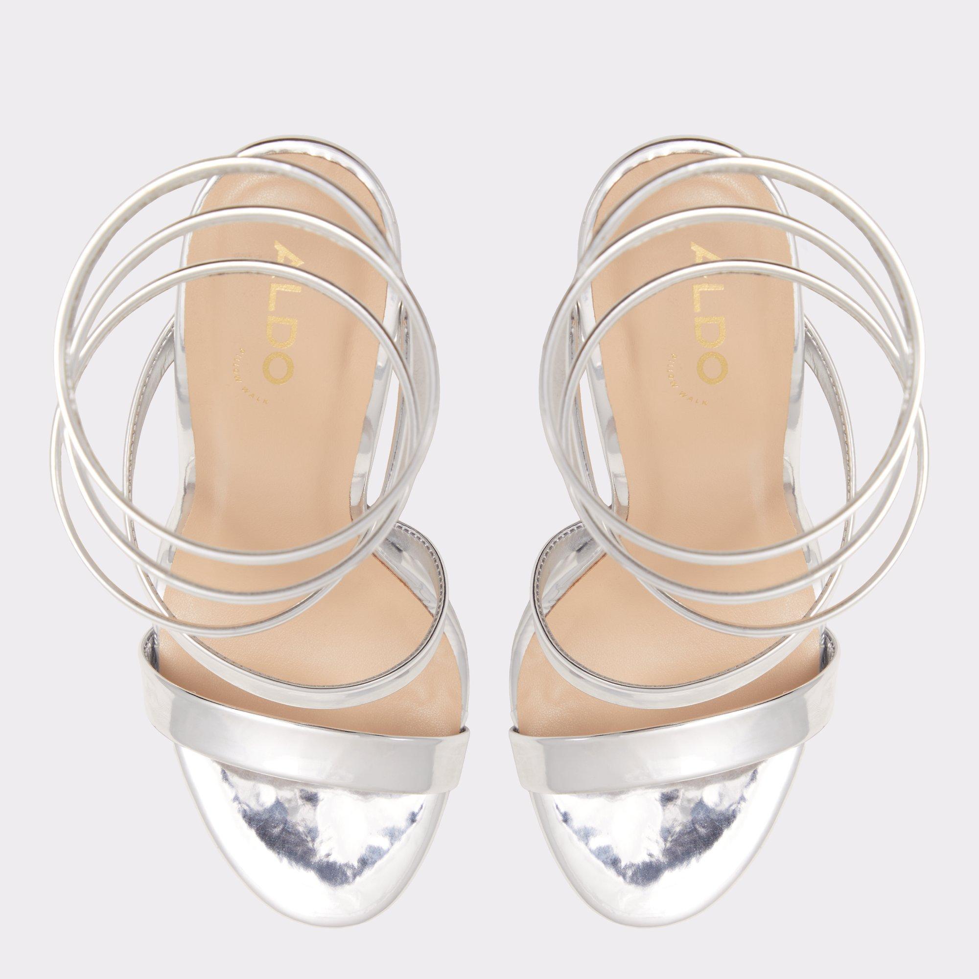 Katswirl Silver Women's Strappy sandals | ALDO US Product Image