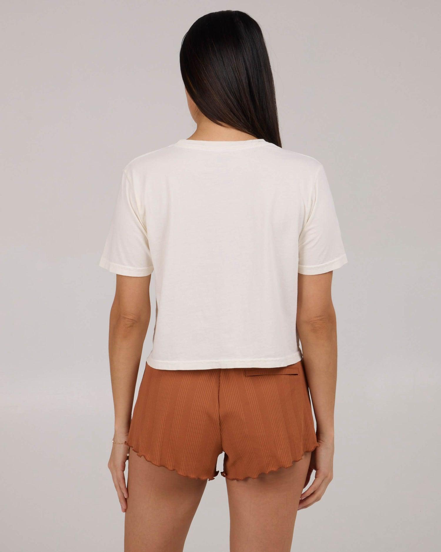 Ashore Crop Tee - Off White Product Image