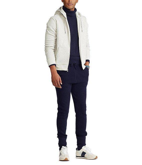 Polo Ralph Lauren Double-Knit Heathered Full-Zip Hoodie Product Image