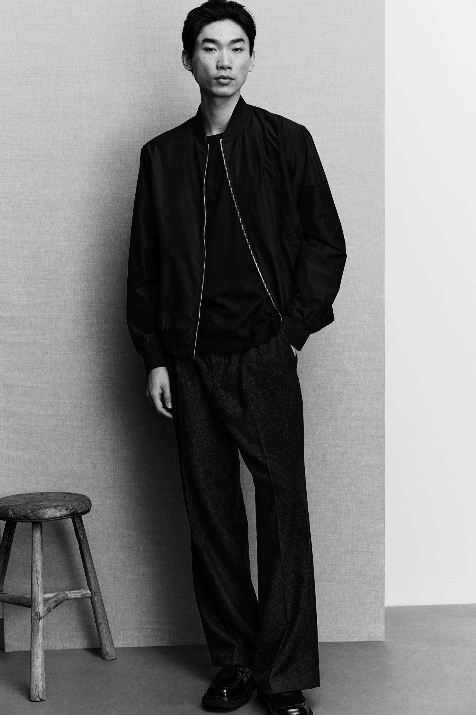 Regular Fit Bomber Jacket Product Image