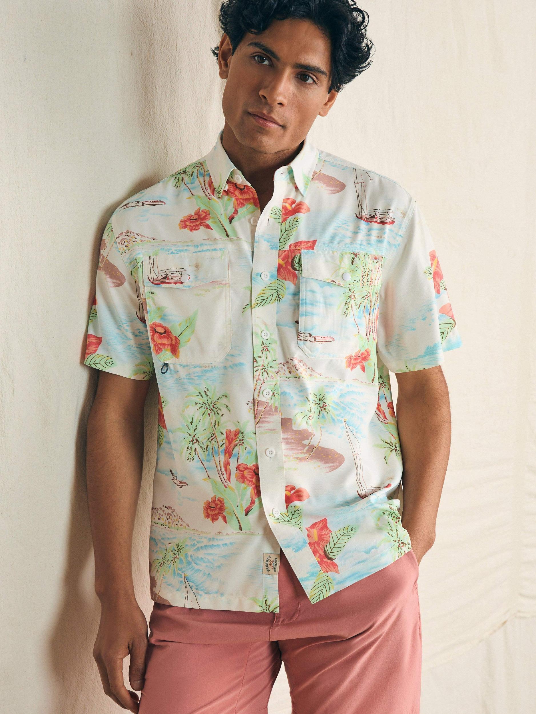 Shorelite Short-Sleeve Tech Shirt - Tropical Breeze Male Product Image