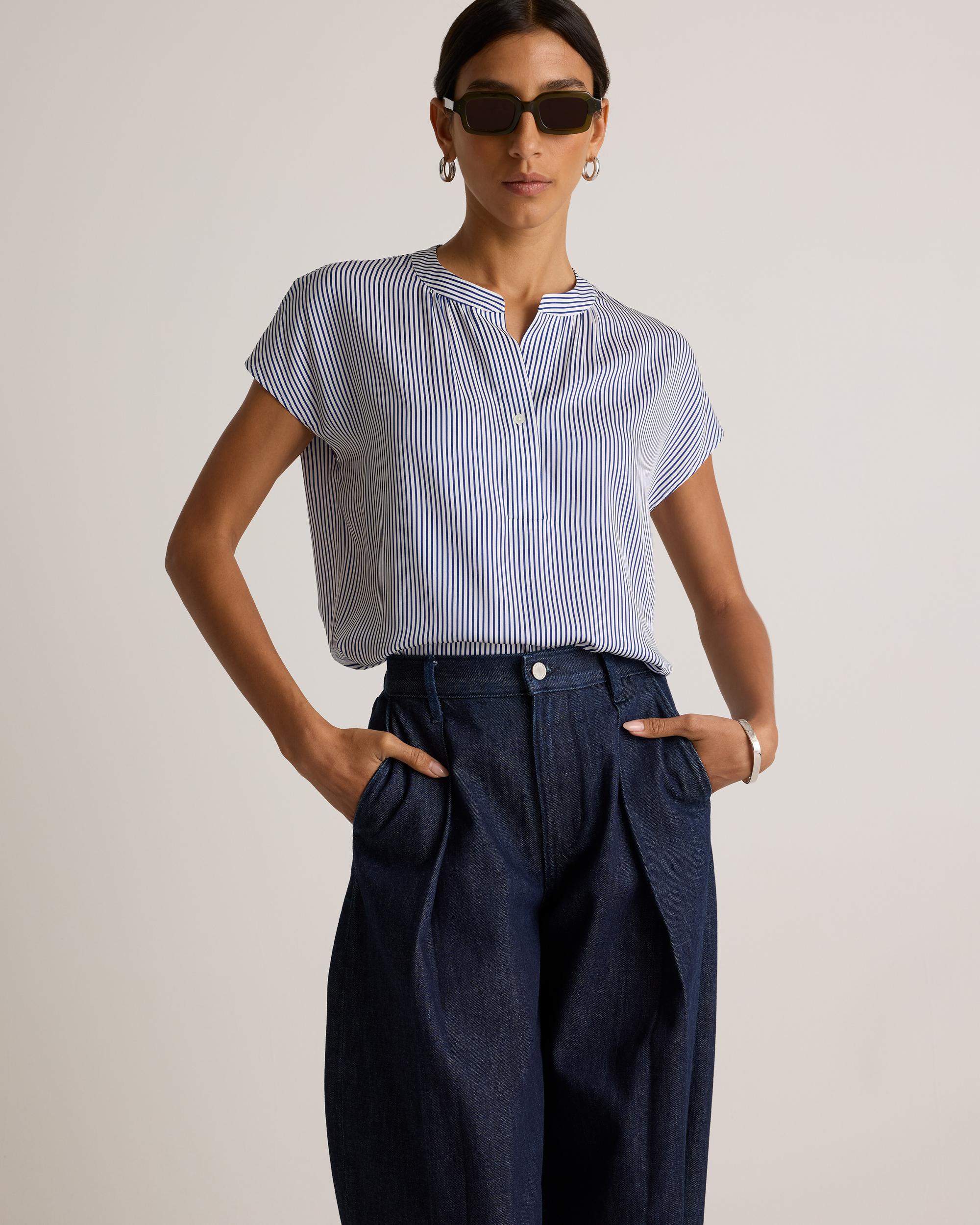 Quince | Women's Washable Stretch Silk Dolman Sleeve Blouse Mulberry Silk Product Image