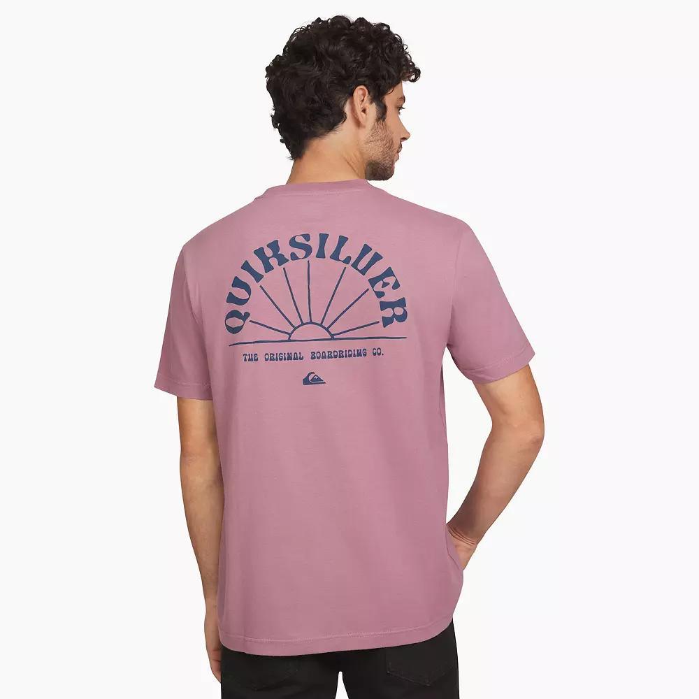 Mens Quiksilver Short Sleeve Graphic Tee Purple Product Image