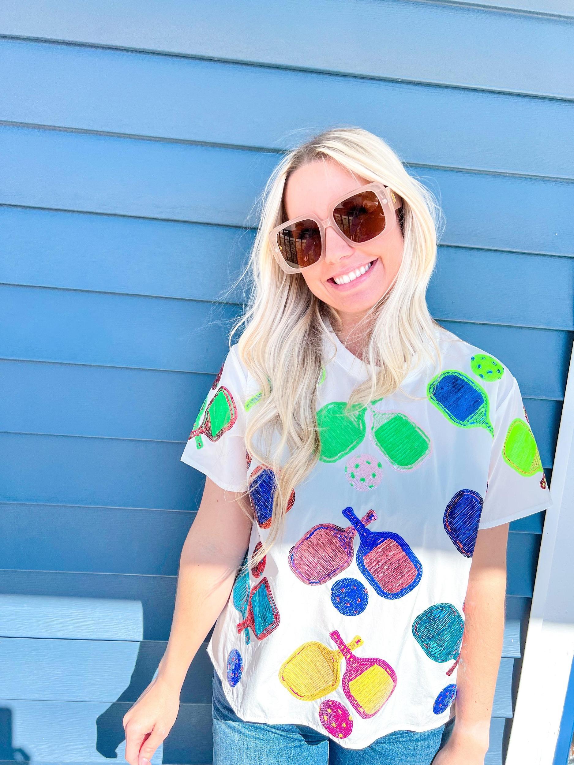 Sequin Pickleball Active Tee Product Image