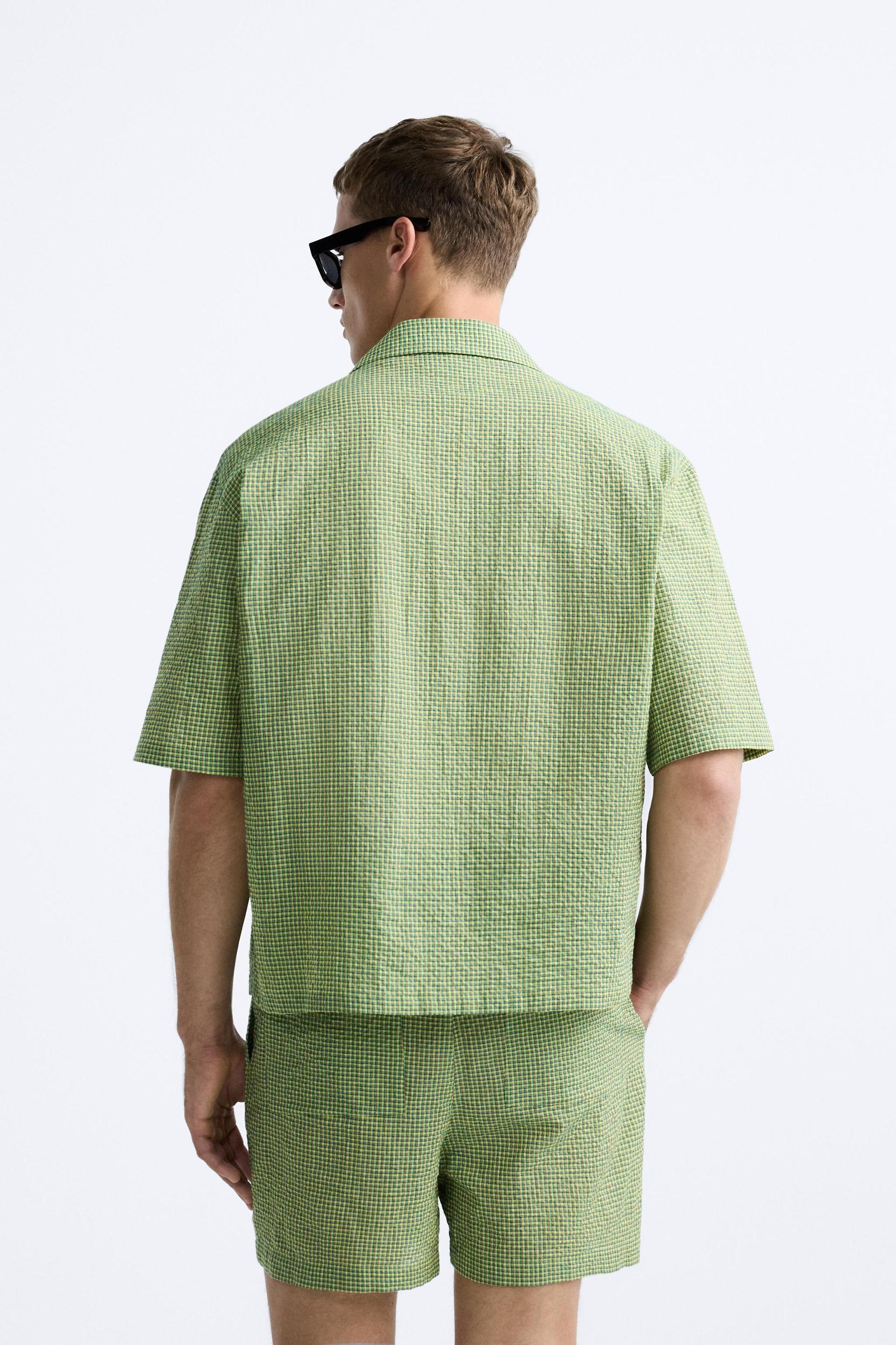 TEXTURED PLAID SHIRT Product Image
