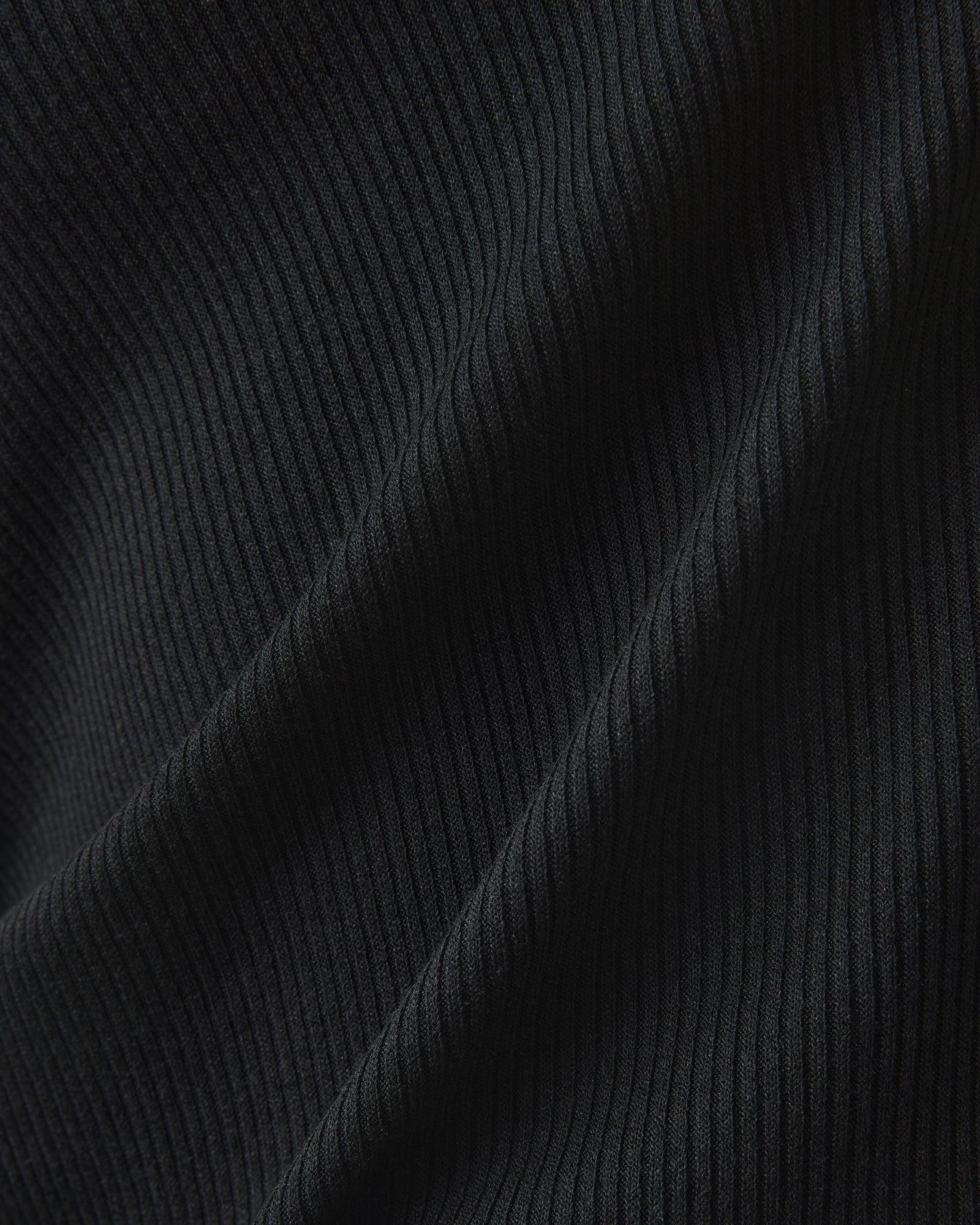 Women's Rib Crew Tee - Super Black Female Product Image
