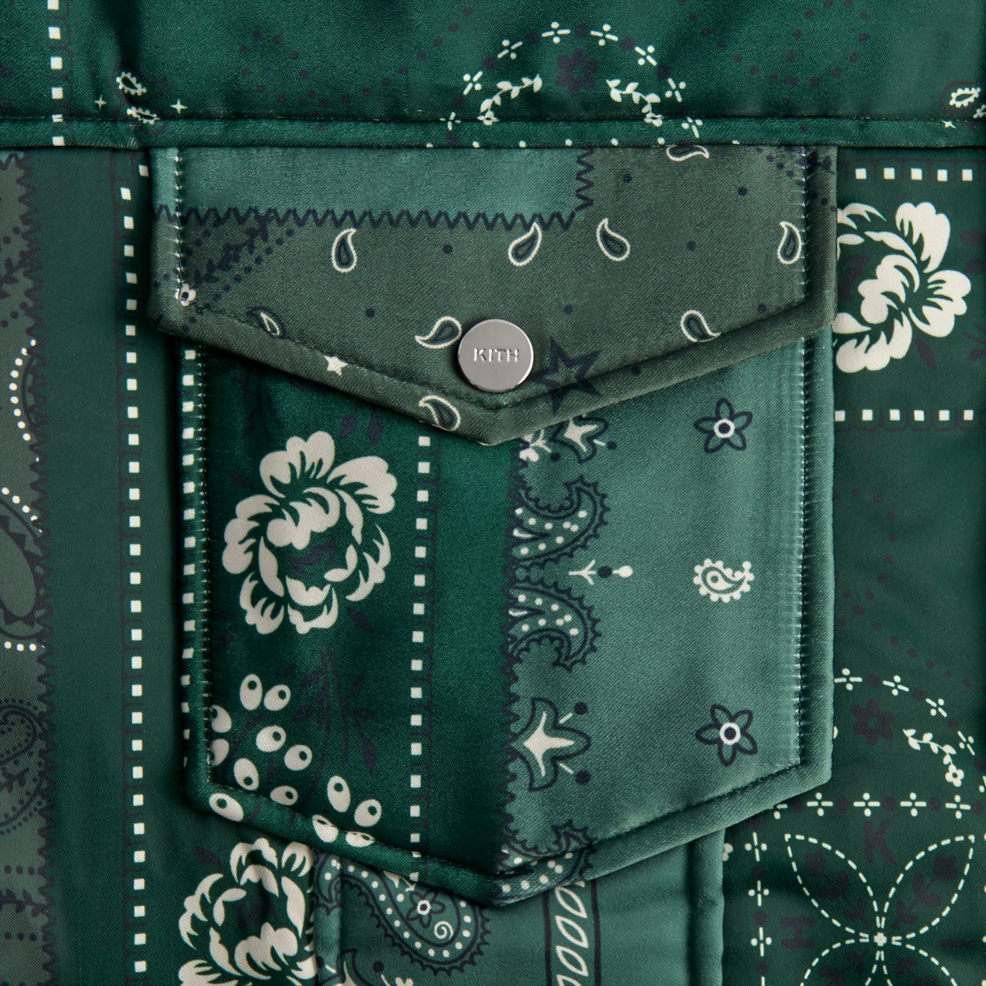 Kith Puffed Jase Satin Trucker Jacket - Stadium Male Product Image