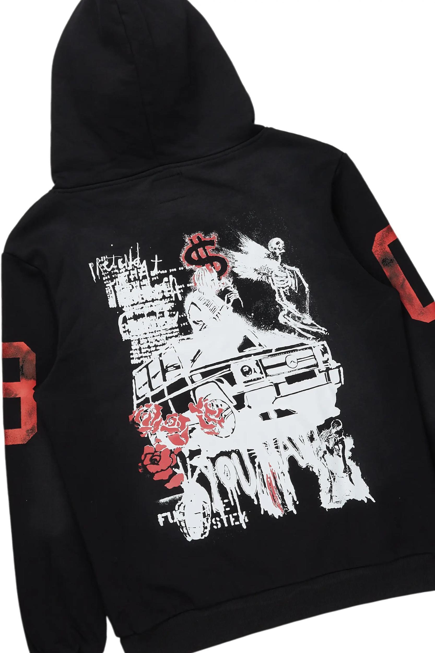 Grill Black Hoodie/Tapestry Jean Bundle Male Product Image