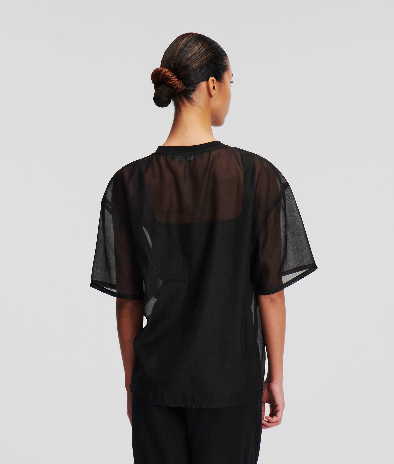KARL SIGNATURE ORGANZA T-SHIRT Product Image