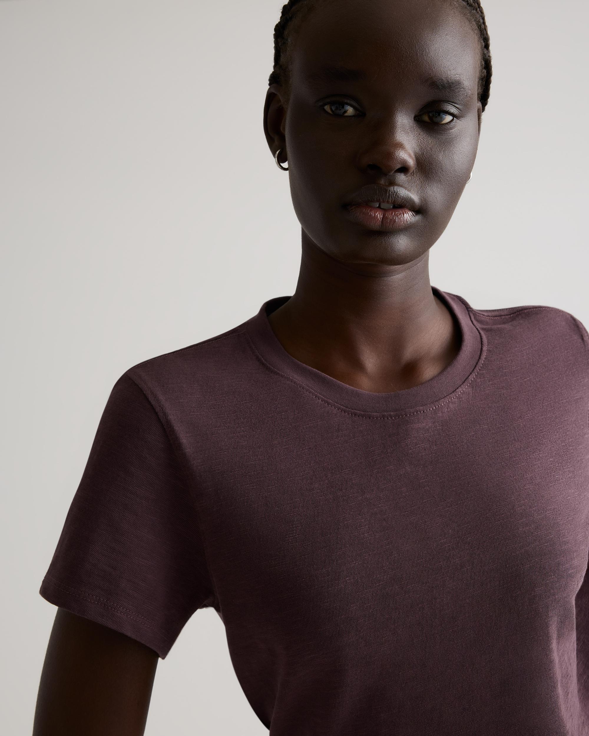 Quince | Women's Slub Crewneck T-Shirt Organic Cotton Product Image