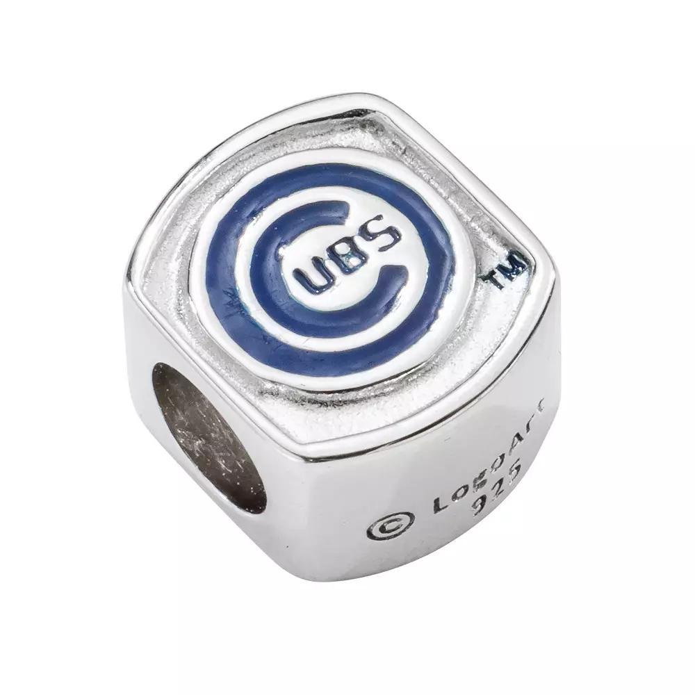 LogoArt Chicago Cubs Sterling Silver Bead, Women's, Blue Product Image