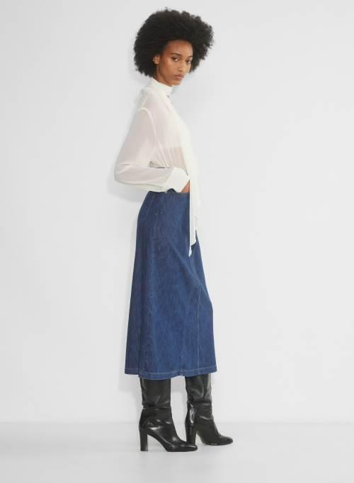 limelight maxi denim skirt Product Image