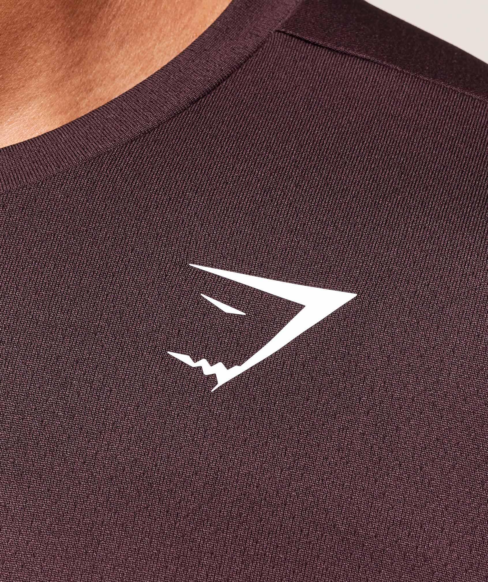 Gymshark Arrival Long Sleeve T-Shirt - Cherry Purple Male Product Image
