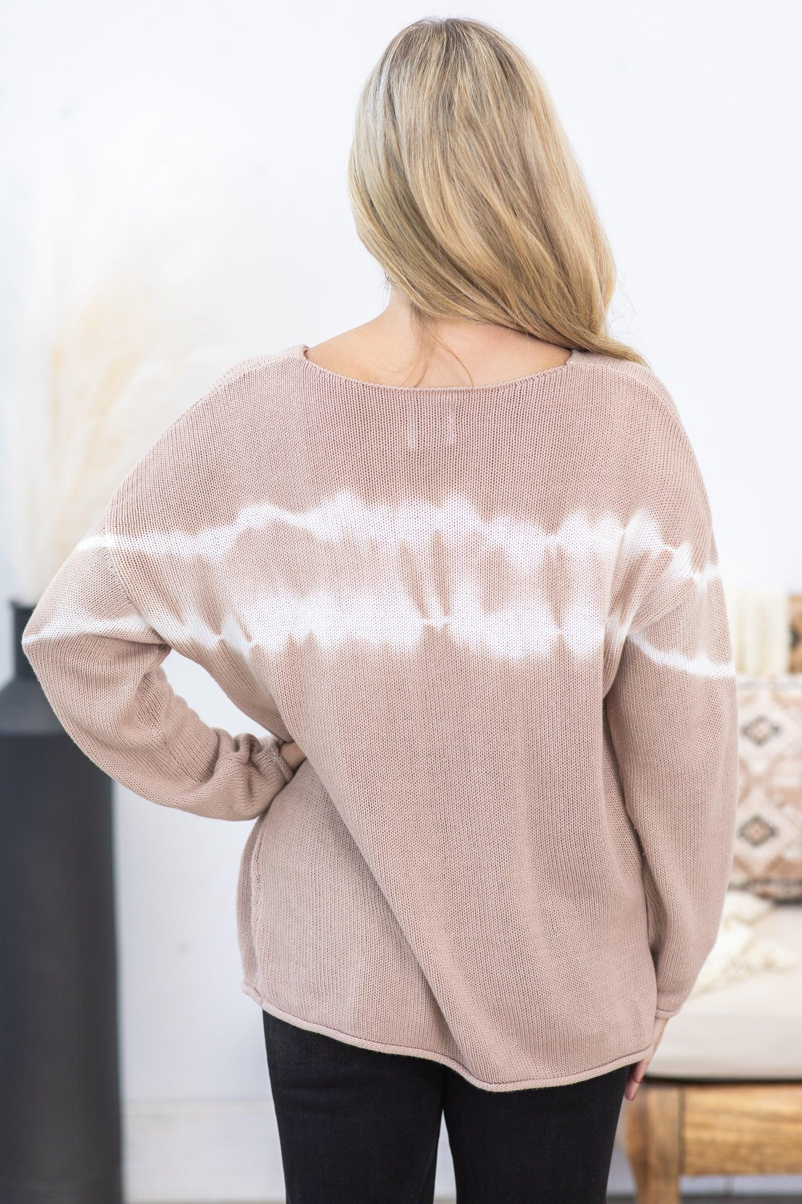 Tie Dye Crewneck Sweater Knit Top Product Image