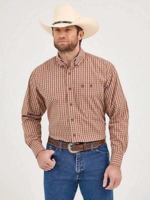 Wrangler® George Strait™ Long Sleeve Button Down One Pocket Shirt | Men's SHIRTS | Wrangler® Product Image