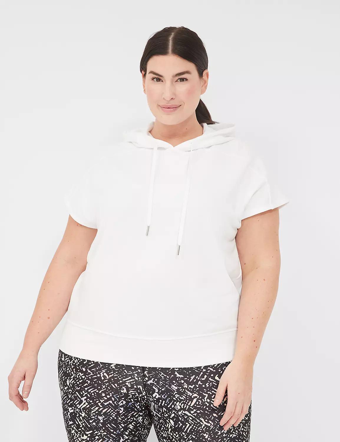 LIVI Short-Sleeve French Terry Hoodie Product Image