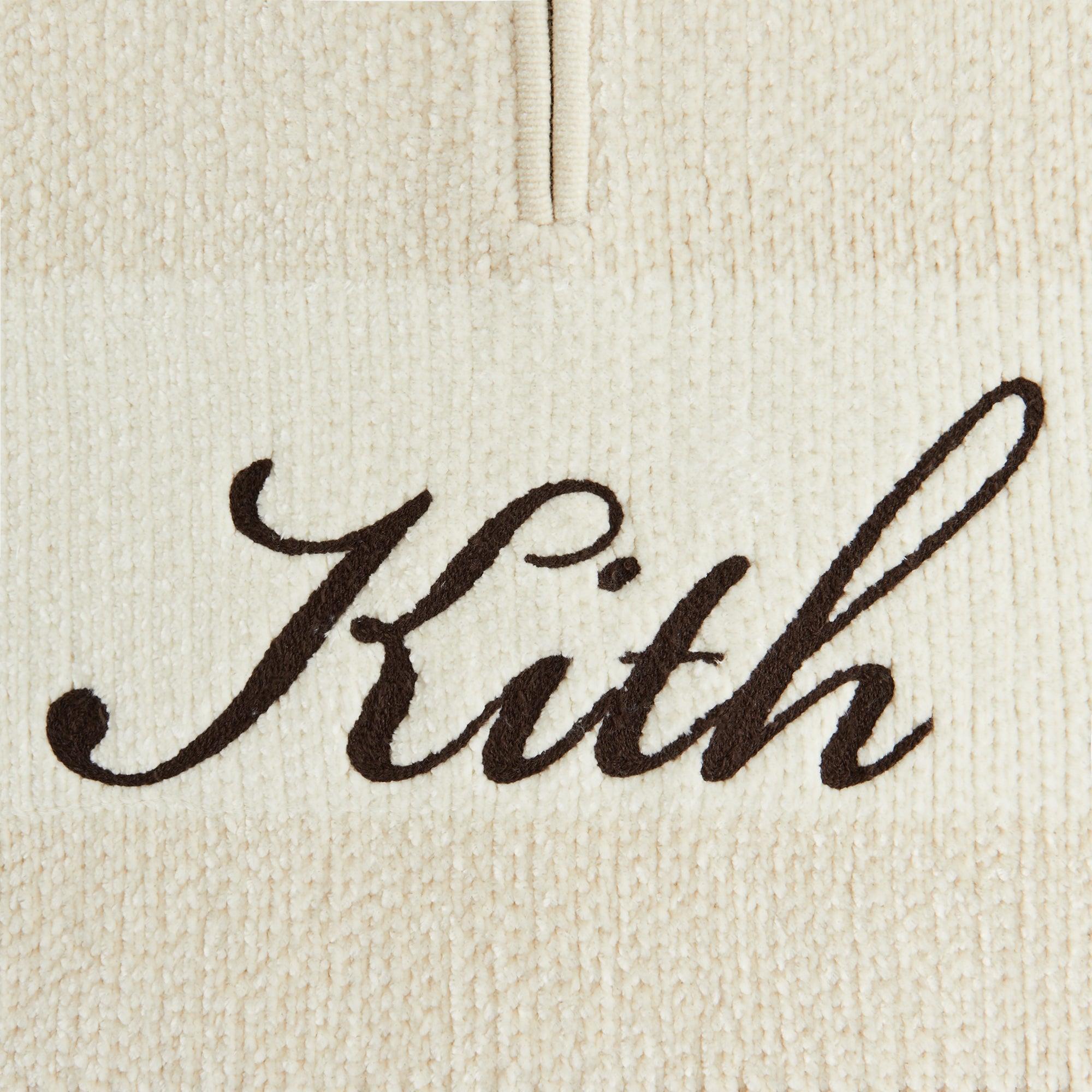Kith Women Hunter II Chenille Script Quarter Zip - Waffle Female Product Image