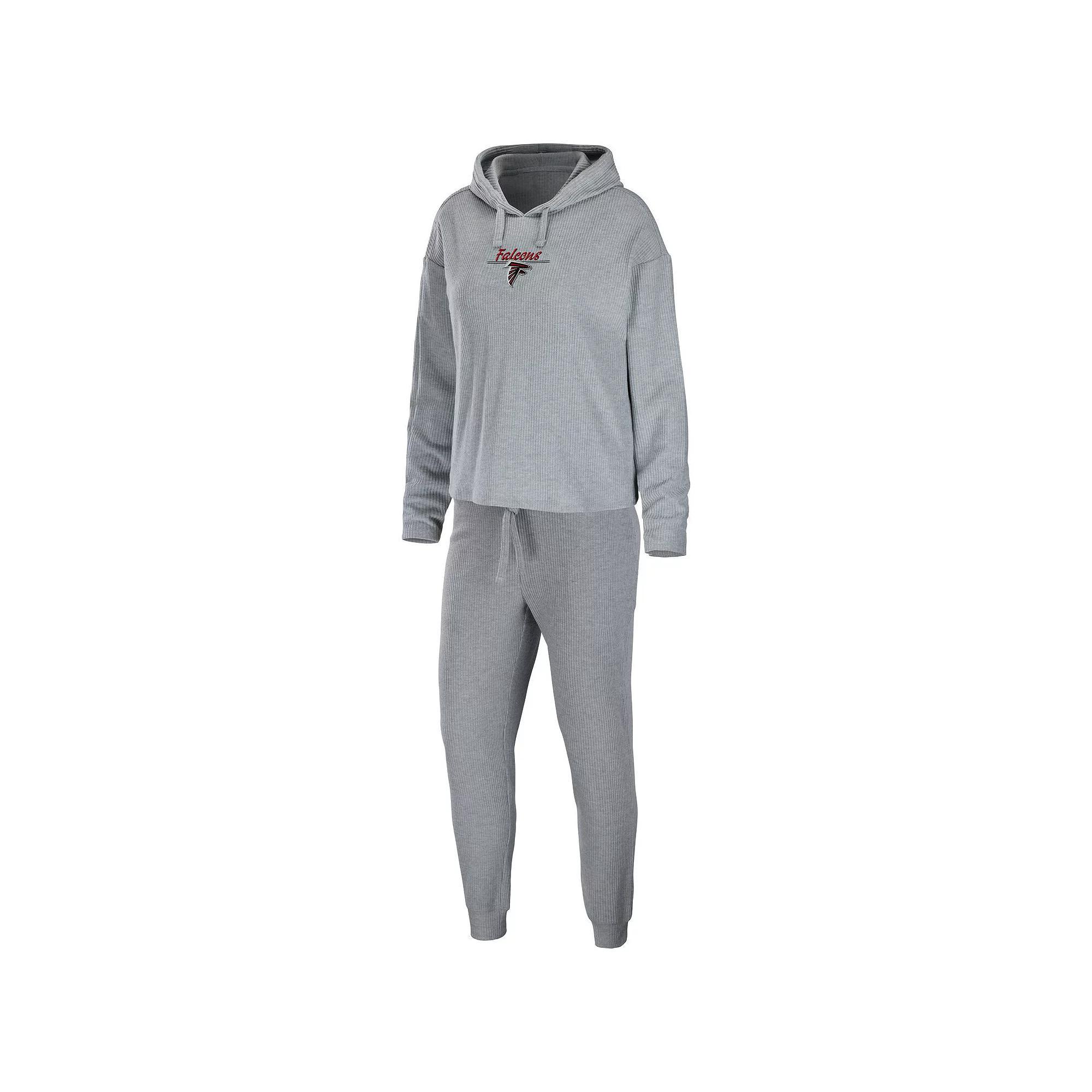 Womens WEAR by Erin Andrews Heather Gray St. Louis Cardinals Logo Pullover Hoodie & Pants Sleep Set Product Image