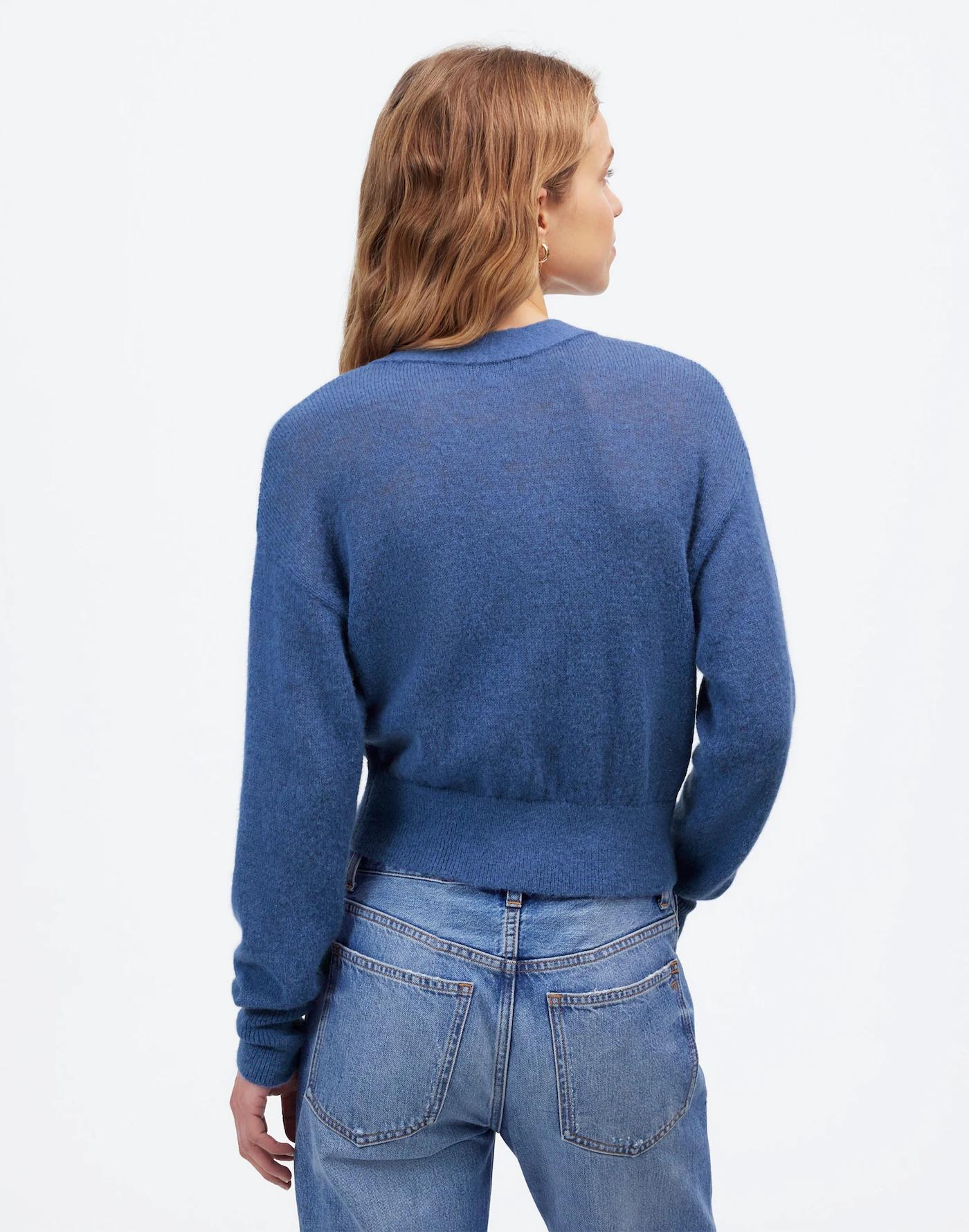 Alpaca-Blend V-Neck Cardigan Product Image