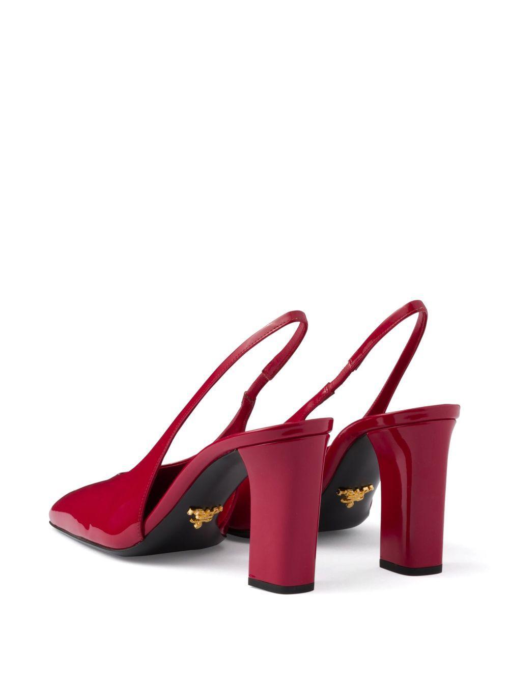 85mm leather slingback pumps Product Image