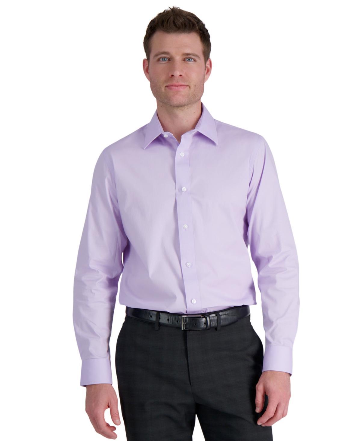 Mens Haggar Premium Comfort Classic Fit Dress Shirt Purple Product Image