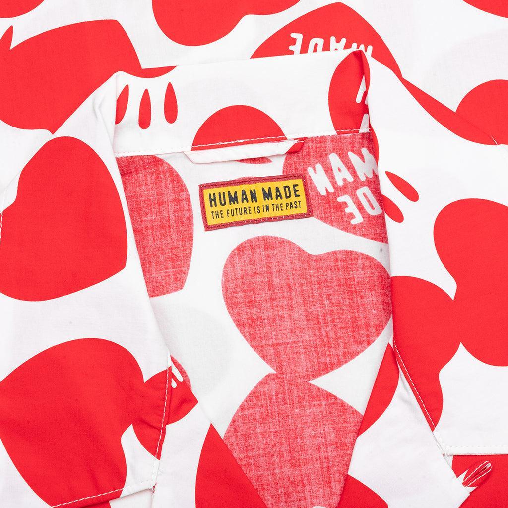 Heart Aloha Shirt - White Male Product Image