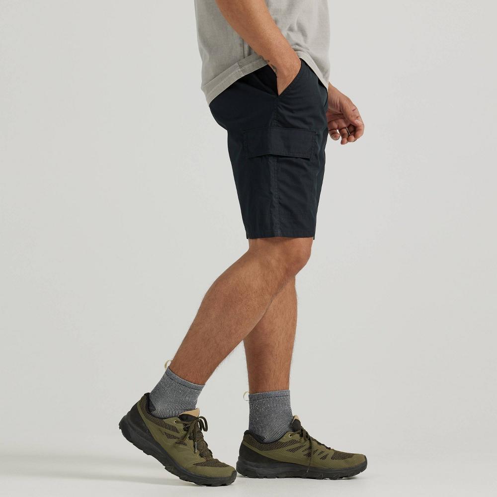 Wrangler Men's ATG Flex 10" Cargo Shorts - Black 42: Relaxed Fit, Heavyweight Fabric, Mid Rise, Stretch, Machine Washable Product Image