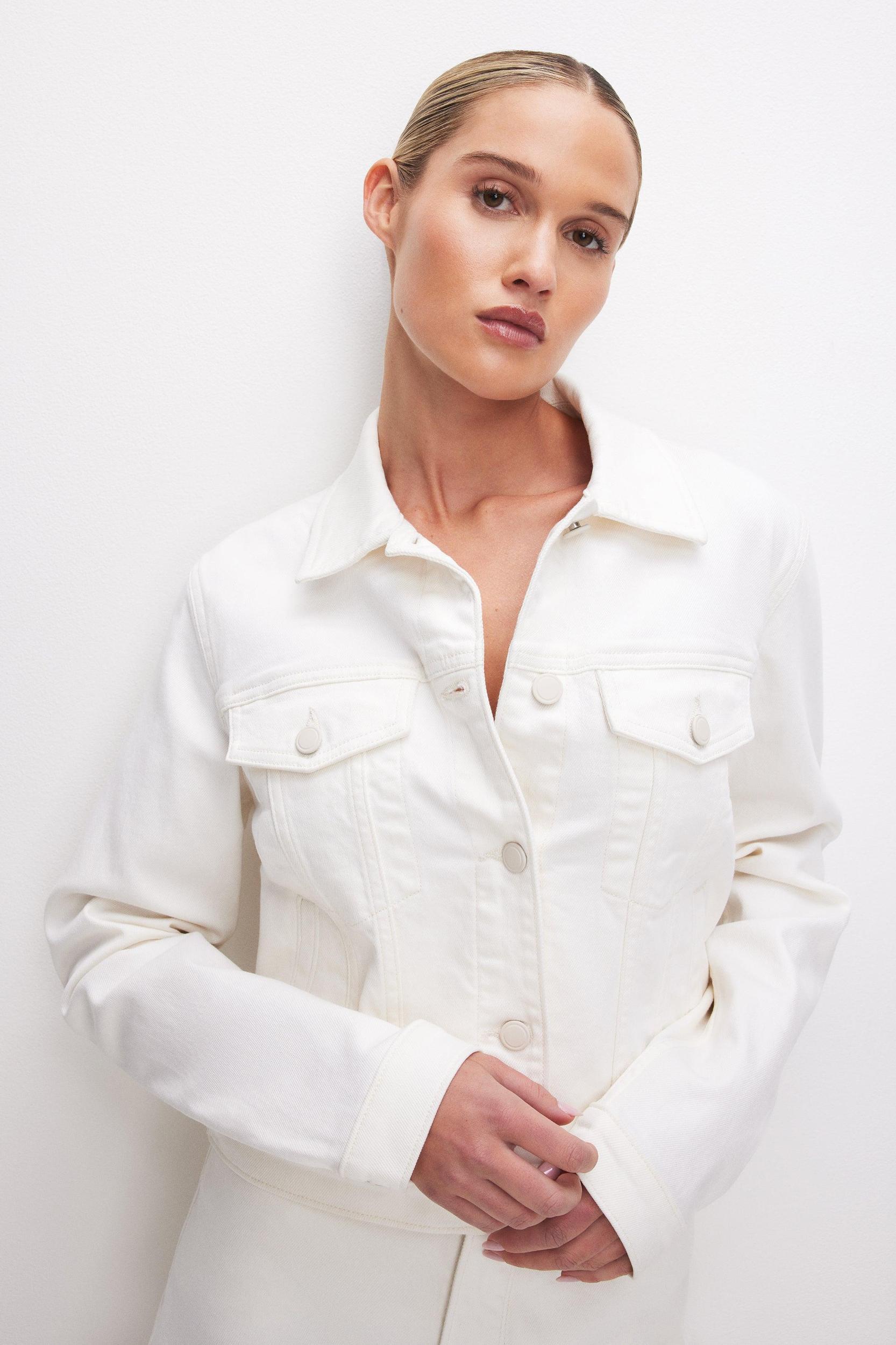 CLASSIC DENIM JACKET | CLOUD WHITE Product Image