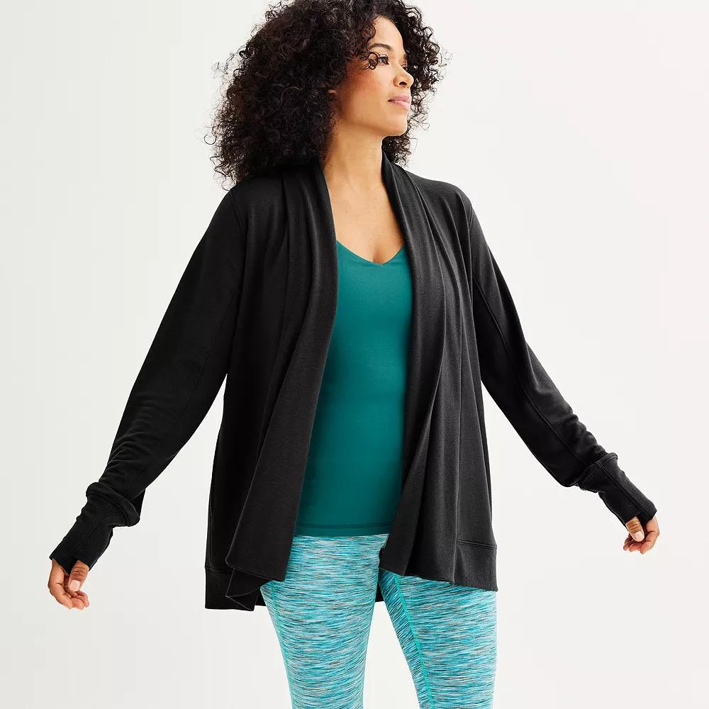 Women's Tek Gear® French Terry Wrap, Size: Medium, Mineral Black Product Image
