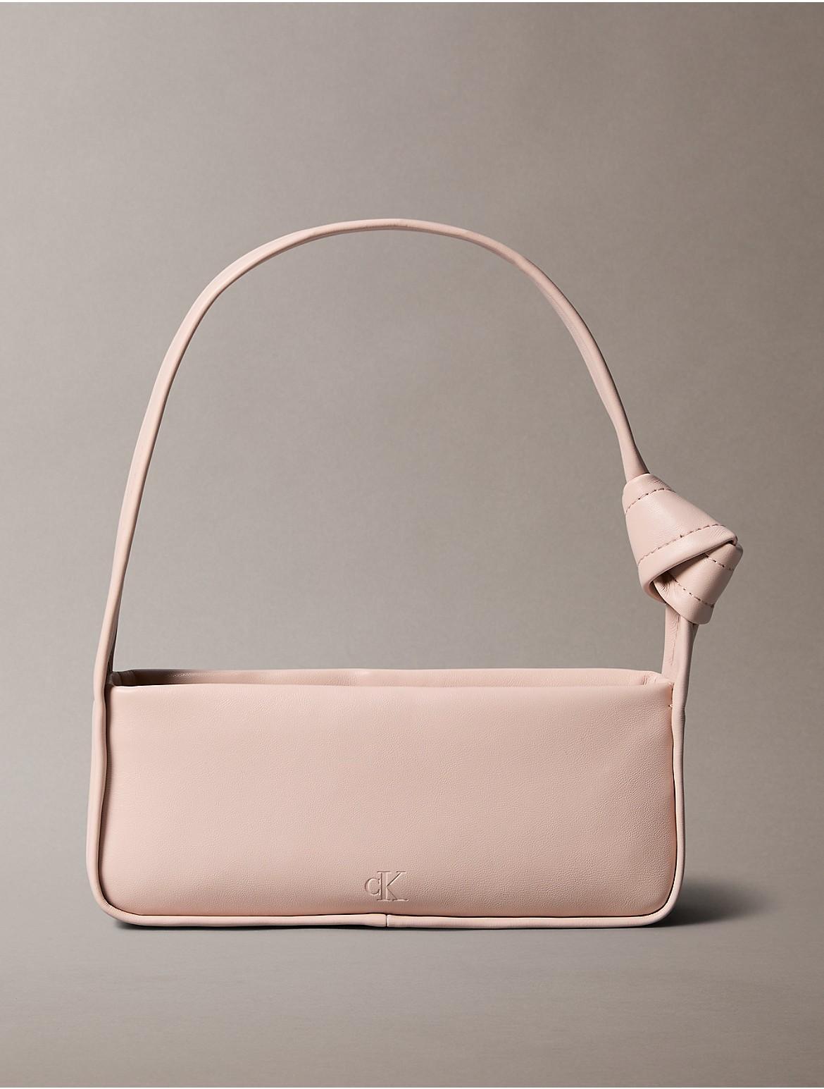 Calvin Klein Womens Knotted Small Shoulder Bag - Pink Product Image
