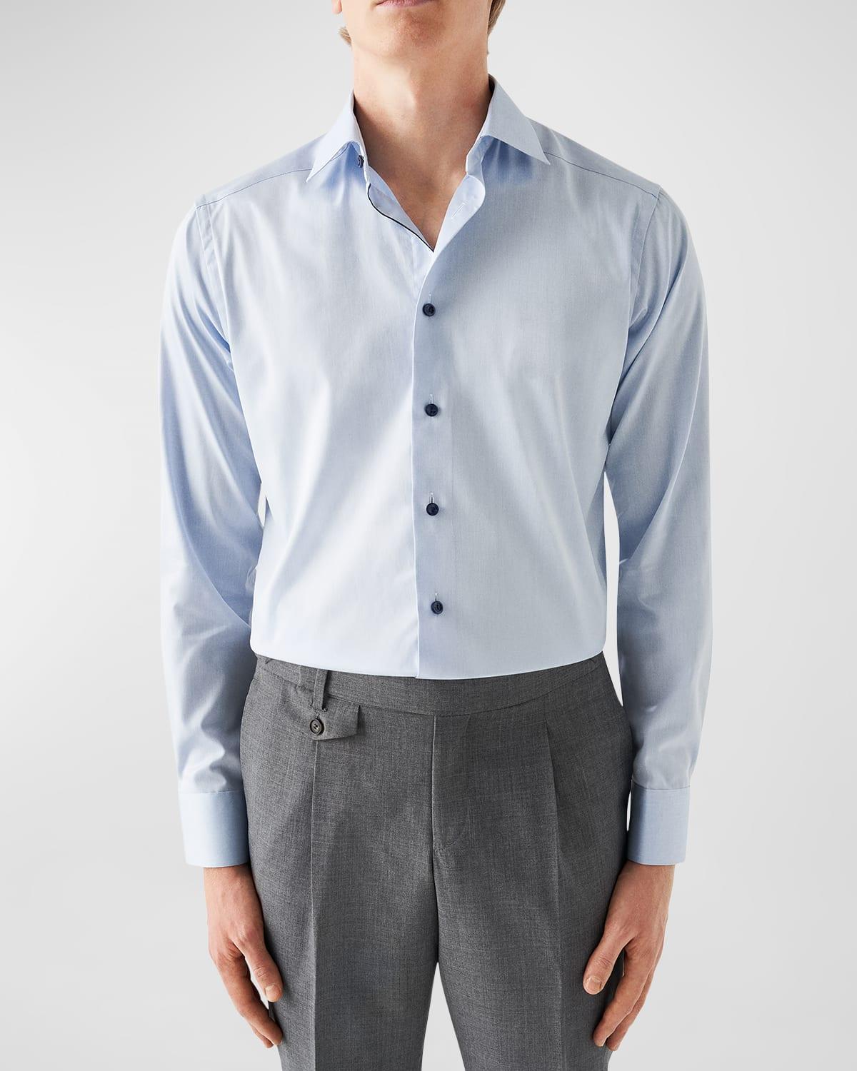 Mens Contemporary Fit Twill Dress Shirt Product Image