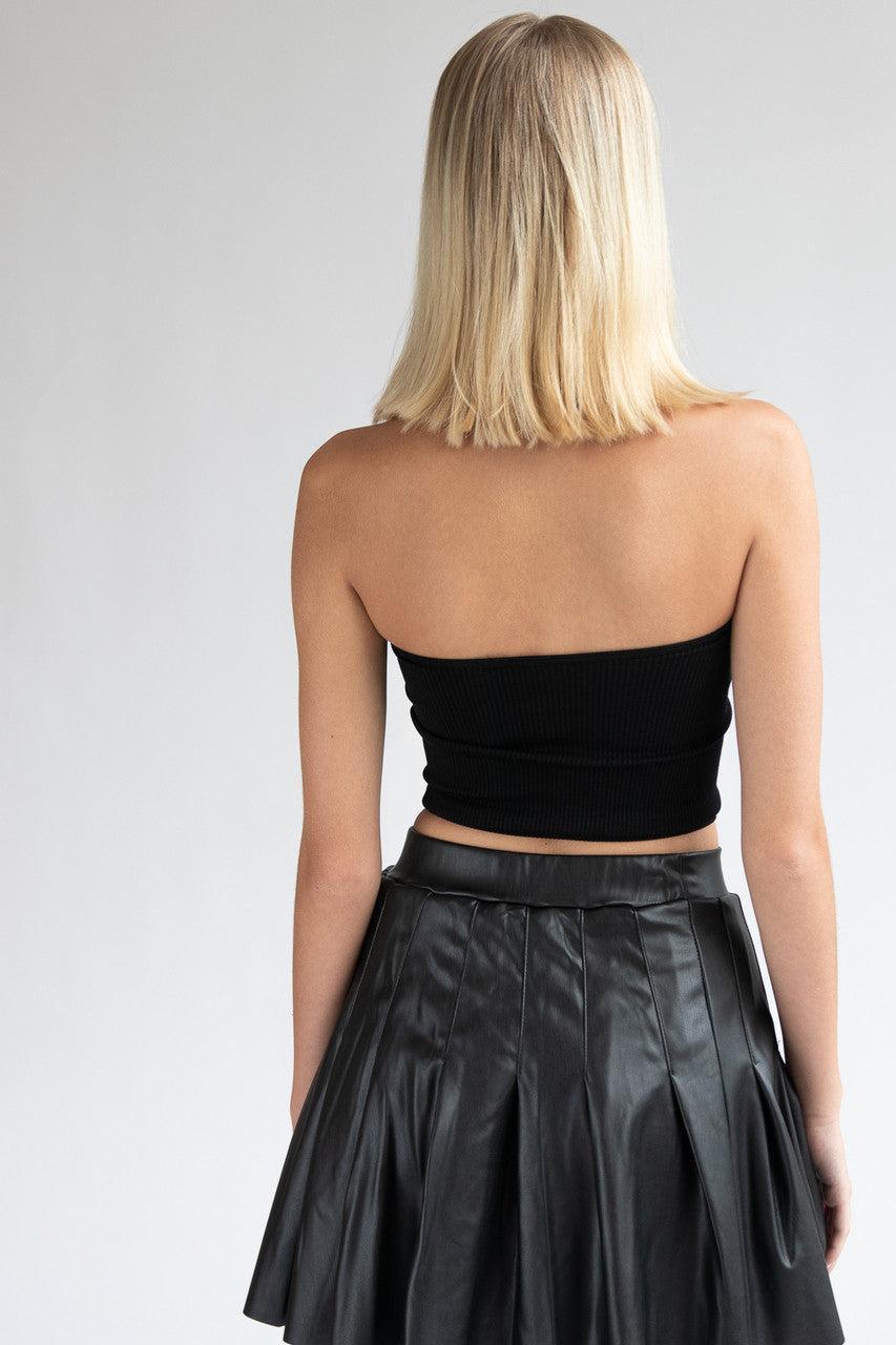 Tulle Feather Seamless Tube Top Product Image