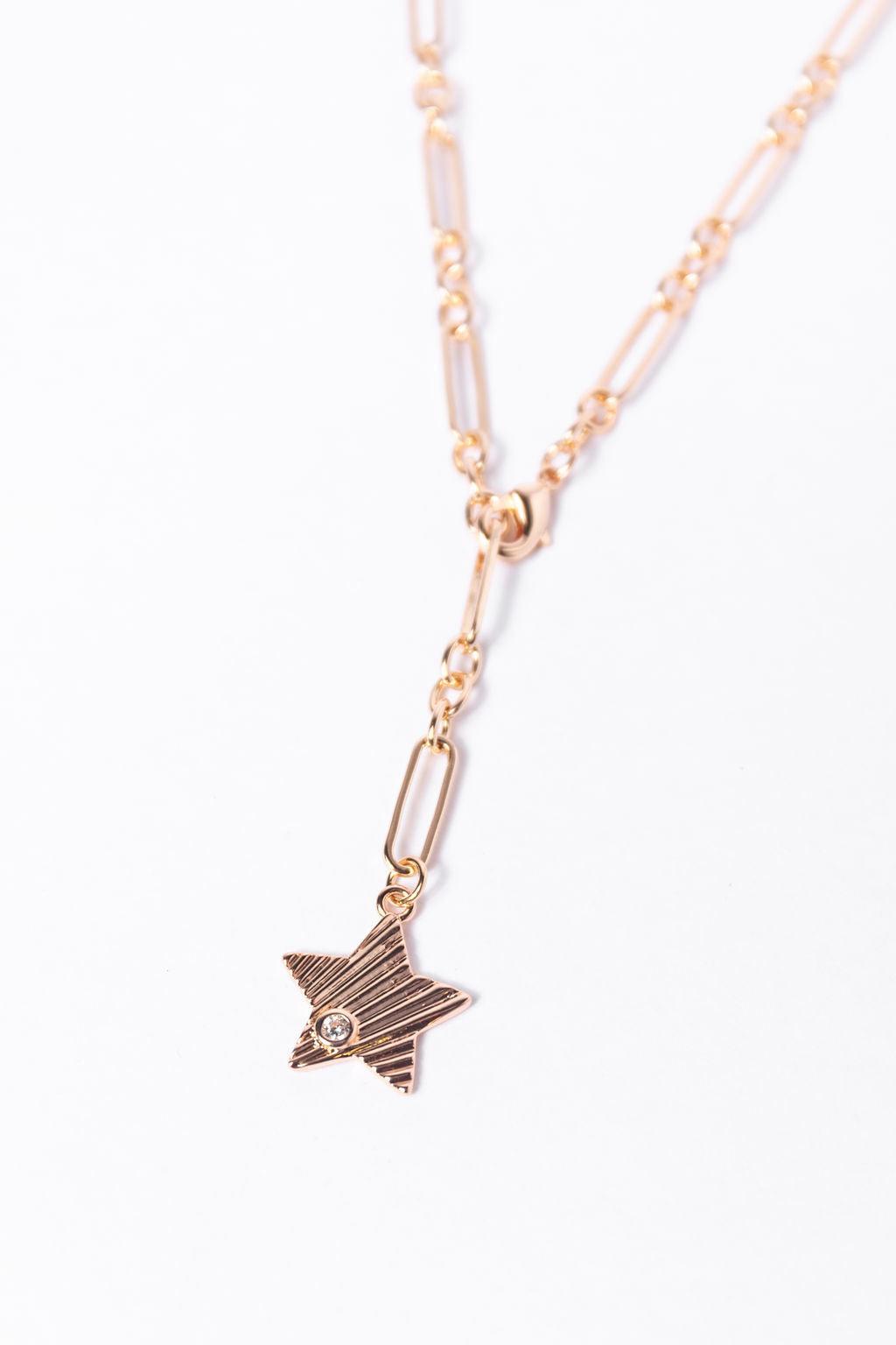 Star Dangle Gold Necklace SALE Product Image