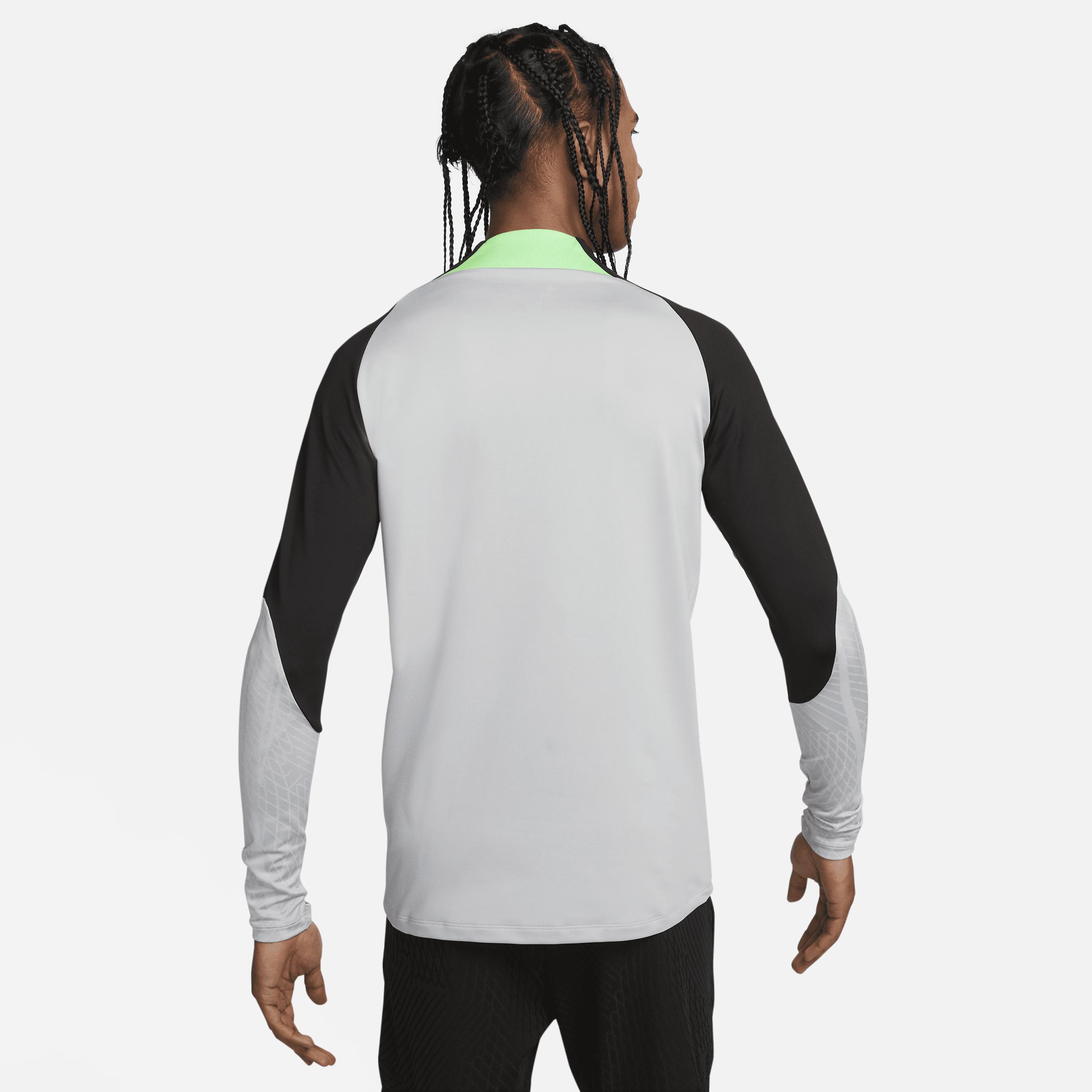 Mens Nike Gray Liverpool Strike Drill Performance Raglan Quarter-Zip Long Sleeve Top Product Image