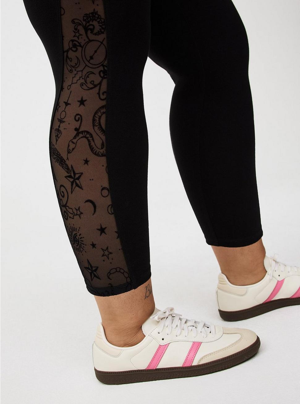 Crop Flocked Legging Product Image