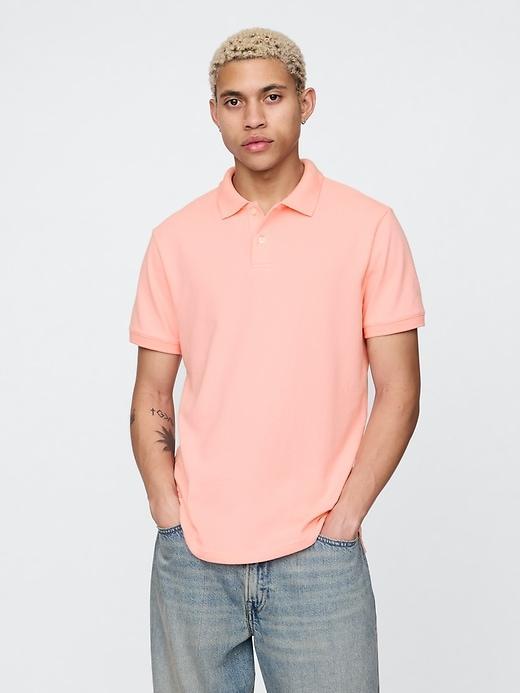 Pique Polo Shirt Product Image
