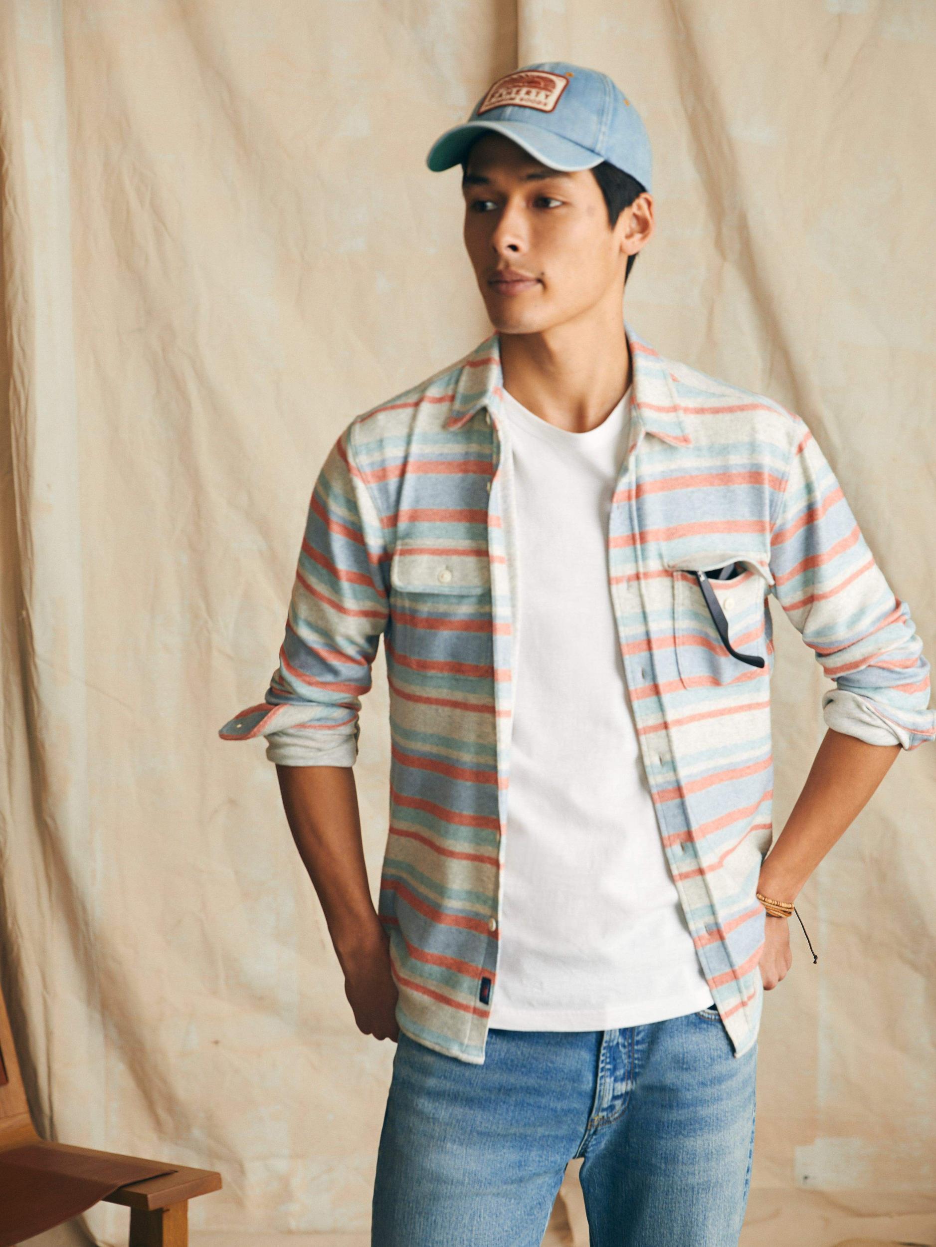 Legend™ Sweater Shirt (Tall) - Coral Reef Stripe Male Product Image