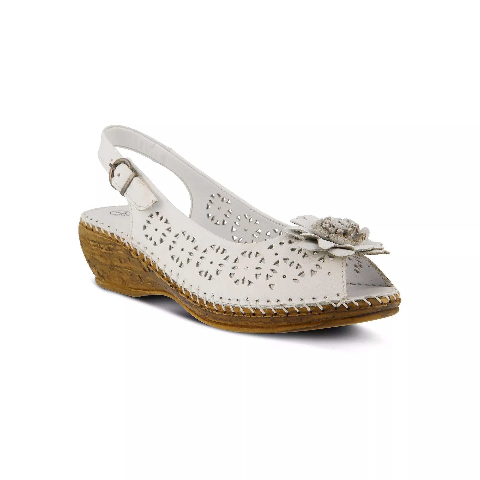 Spring Step Belford Women's Leather Slingback Sandals, Size: 41, White Product Image