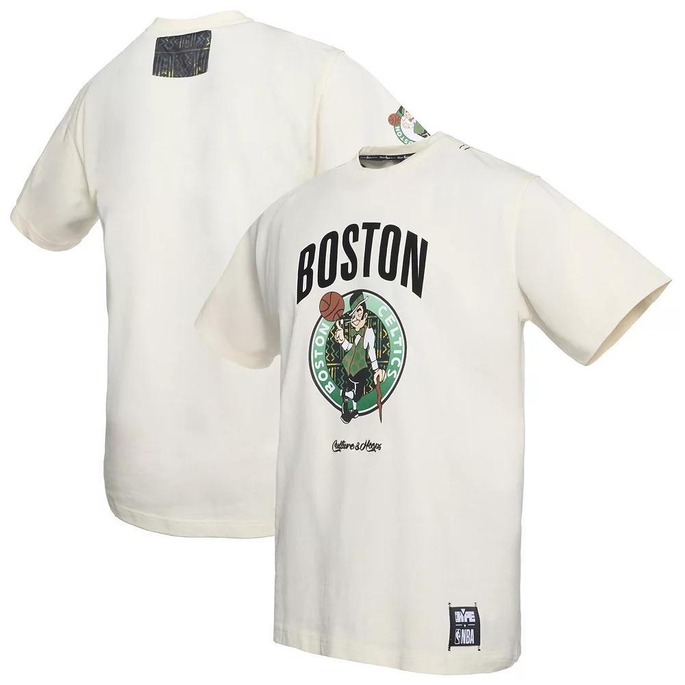 Mens NBA x Two Hype Cream Boston Celtics Culture & Hoops Collection Premium T-Shirt Product Image