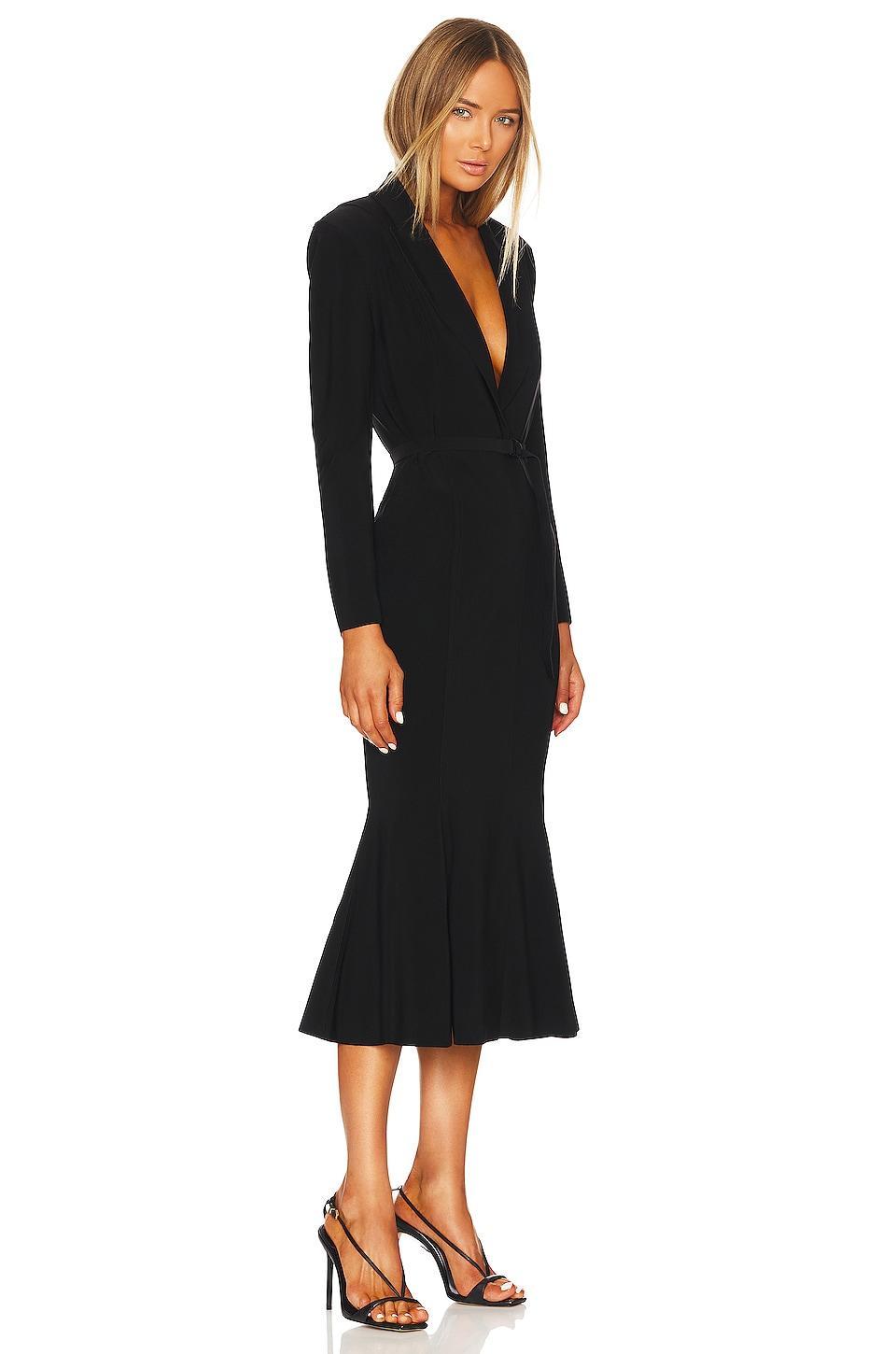 Womens Belted Blazer Midi-Dress Product Image