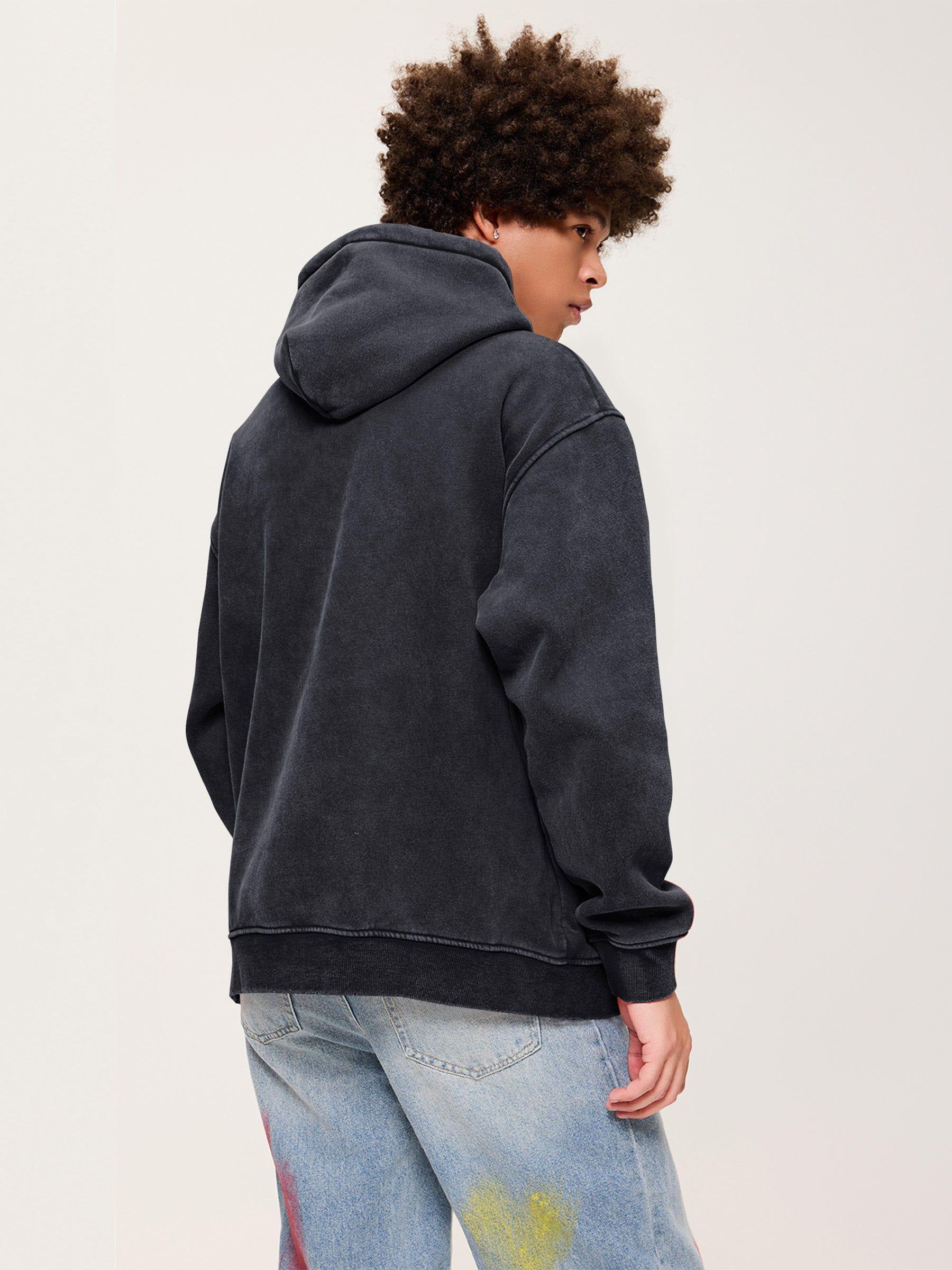 Aelfric Eden Essential Embroidery Washed Hoodie Product Image