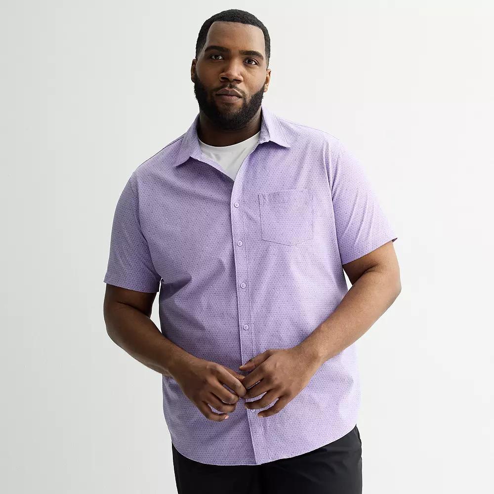Big & Tall FLX Woven Shirt, Men's, Size: Large Tall, Lt Purple Product Image