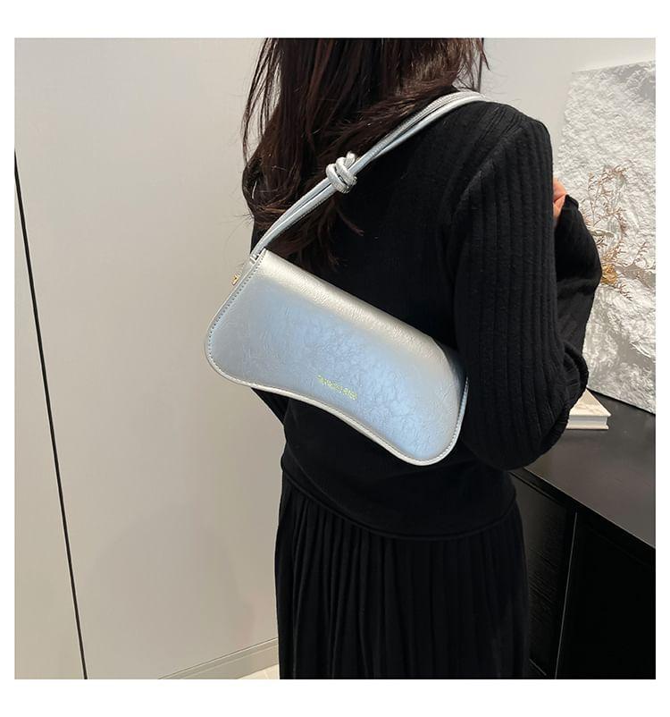 Faux Leather Flap Shoulder Bag Product Image